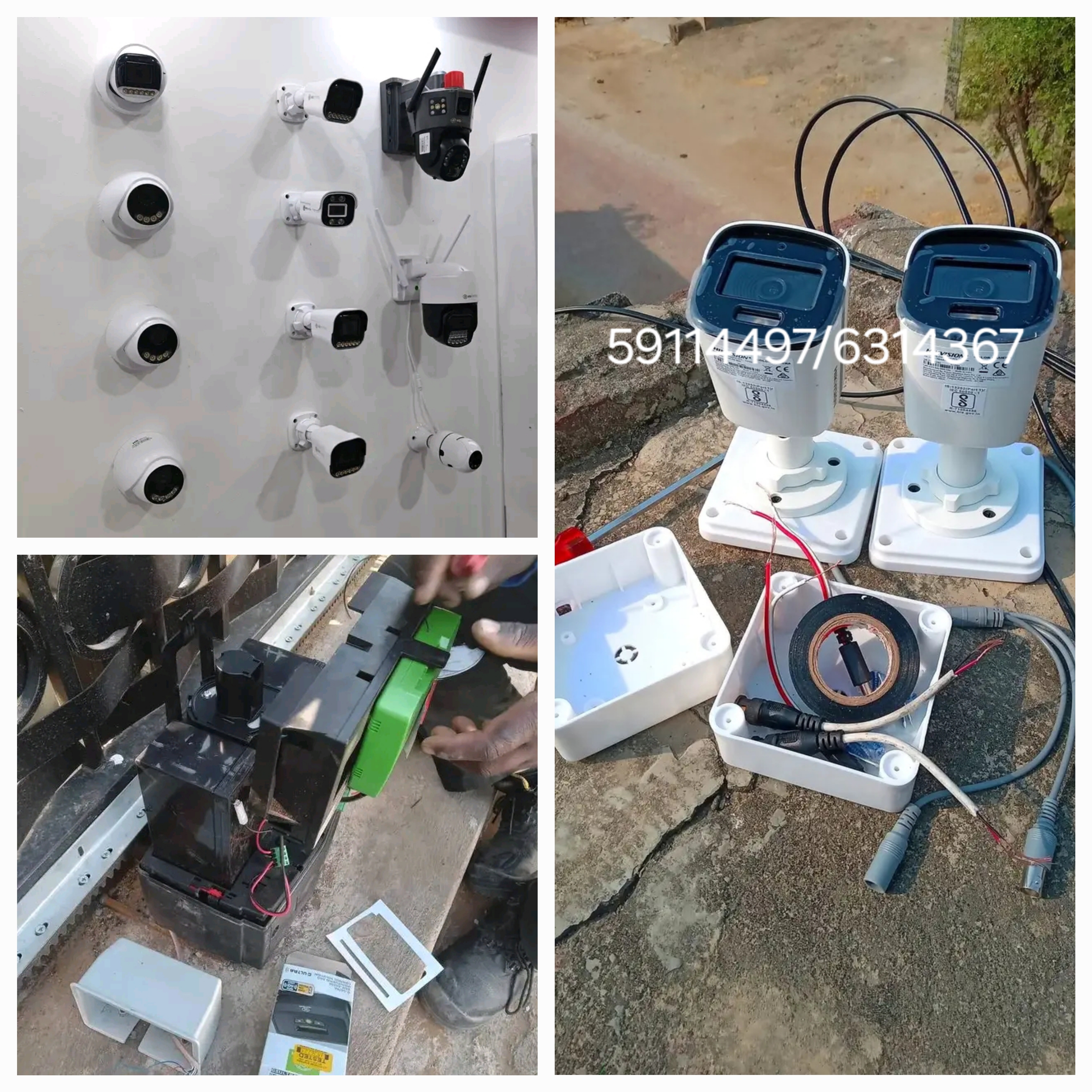 We are install,repairs or sell centurion items e,g CCTV CAMERA,Alarm System,Intercom,keys remote con