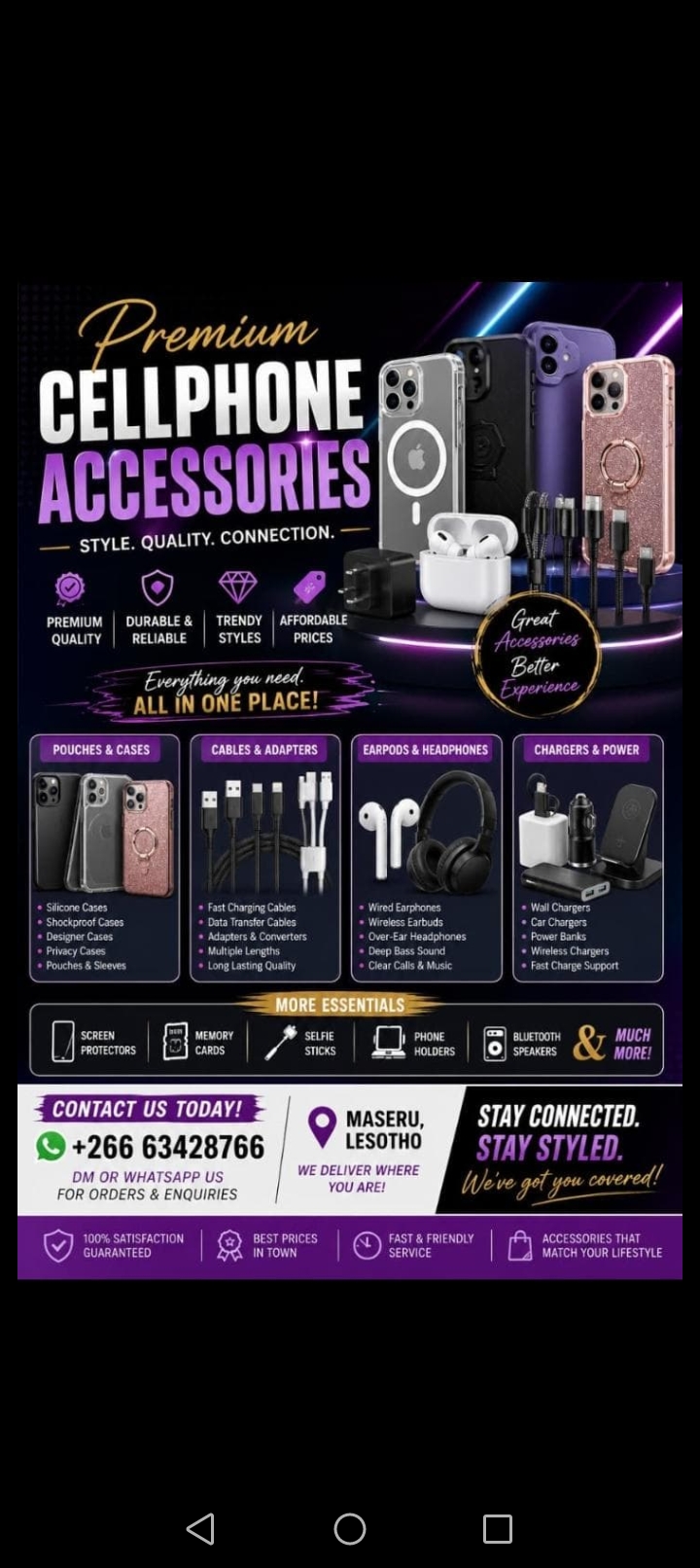Cellphone accessories