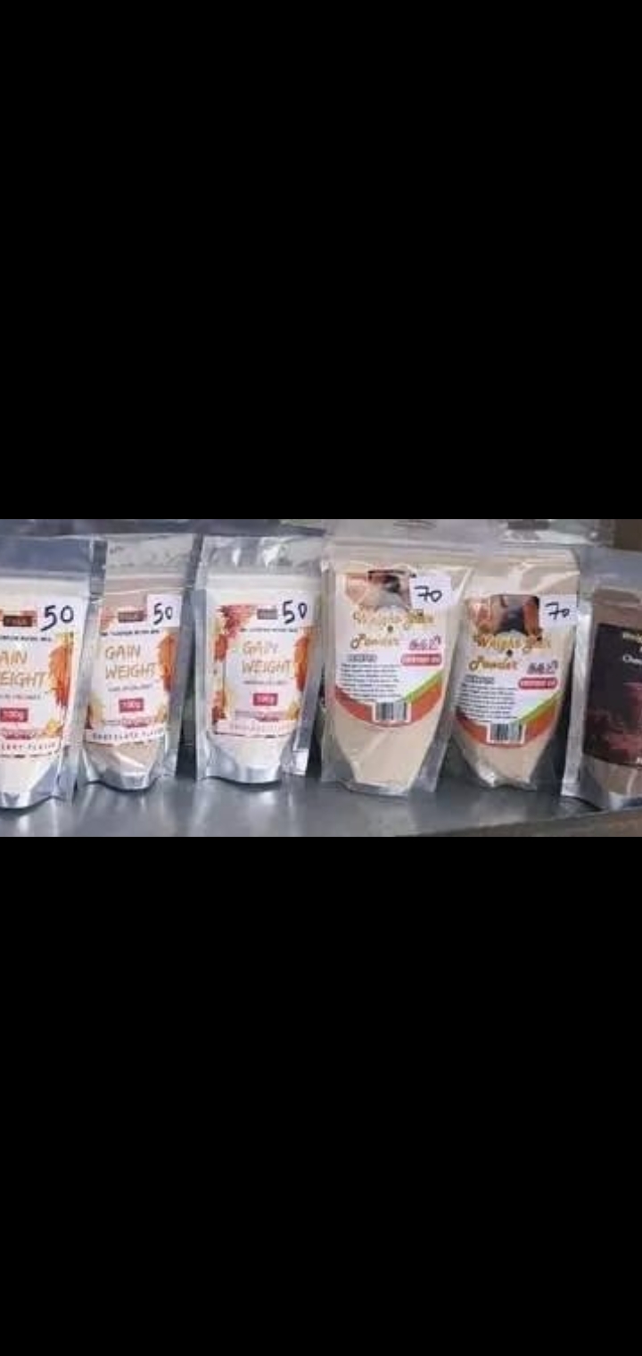 Weight gain, Weight loss and Body shaping products