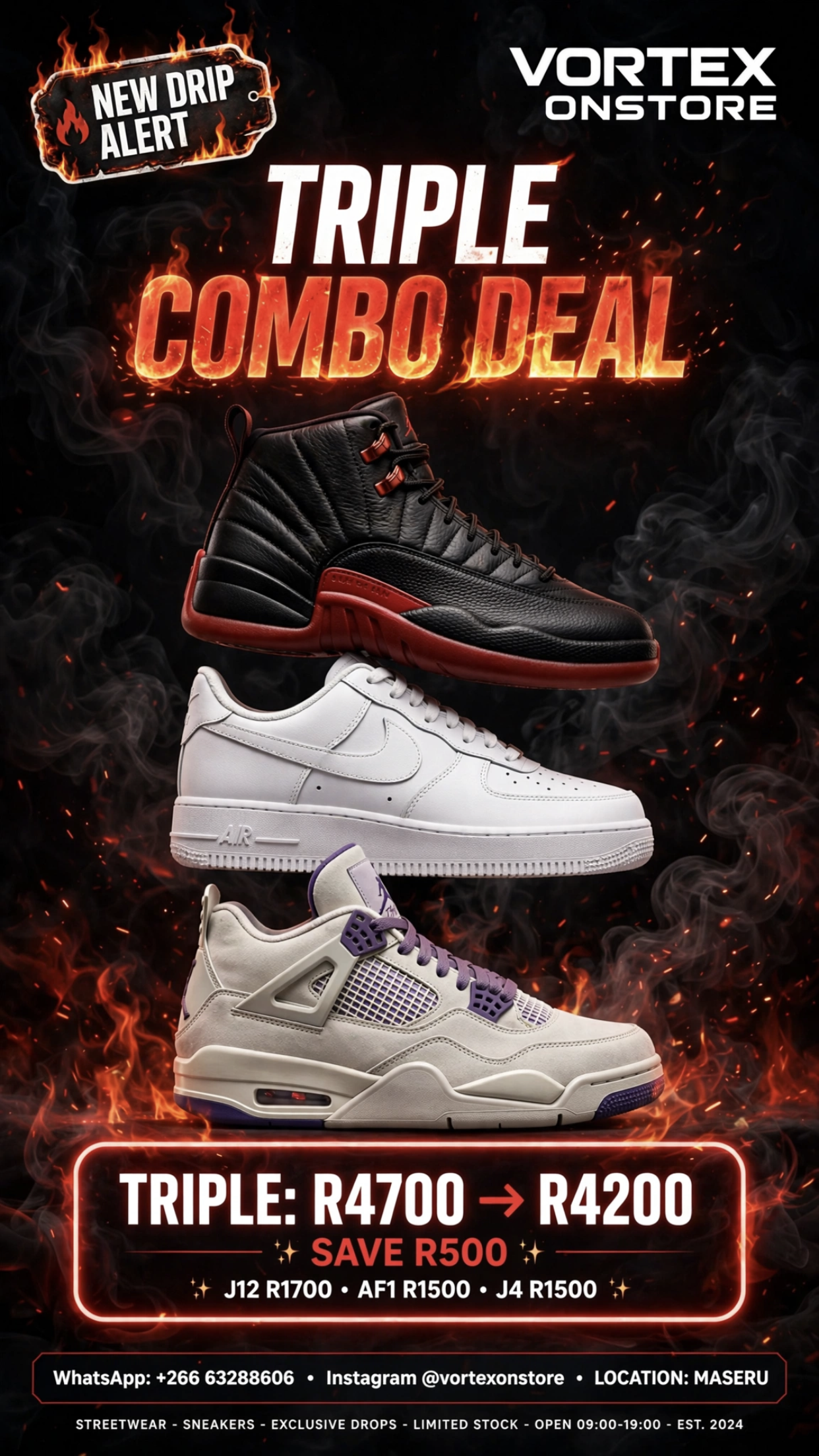 *NEW DRIP ALERT - TRIPLE COMBO DEAL* 🔥  The ultimate starter pack. 3 icons, 1 price.  This combo in