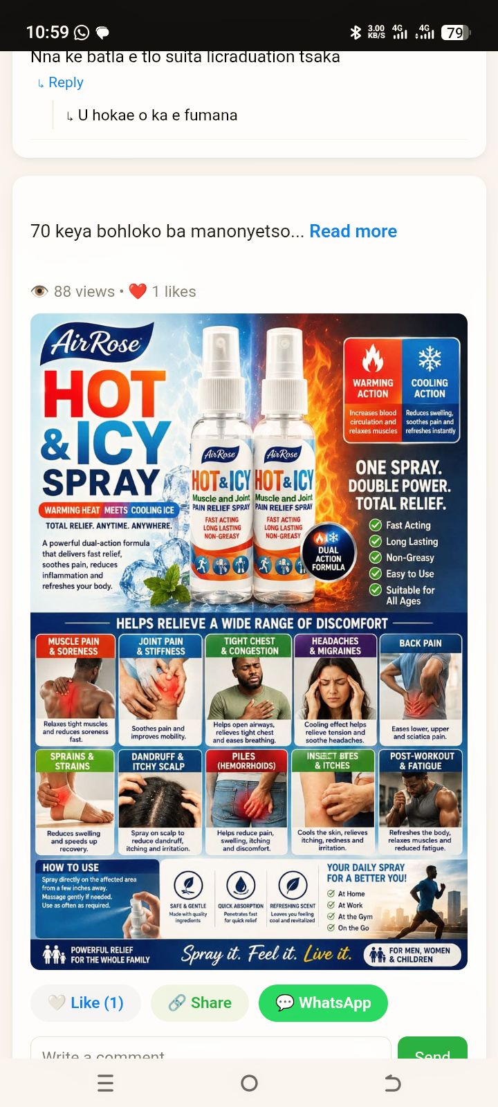 Magic spray