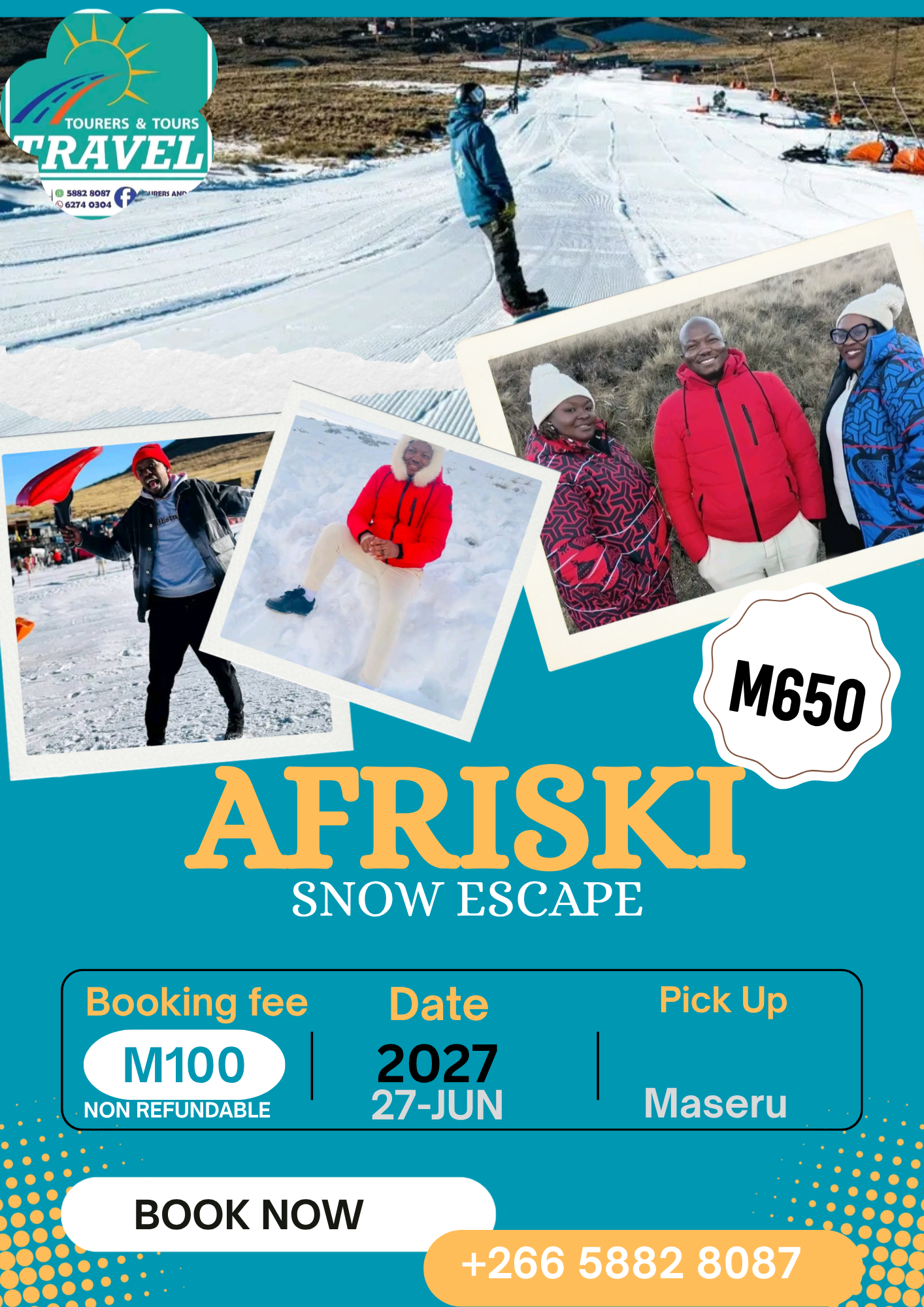 AFRISKI ROADTRIP 2027 😊 for more information 5882 8087