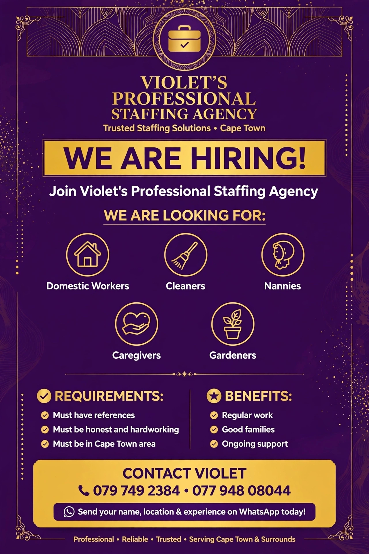 We are here to assist you with professional helpers