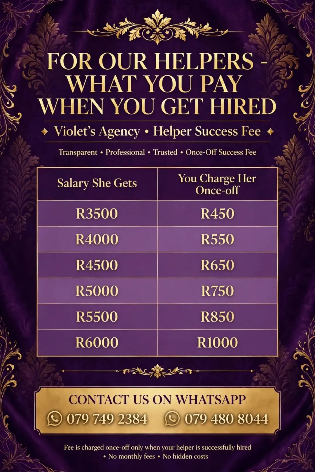 We help helper to do training and being professional