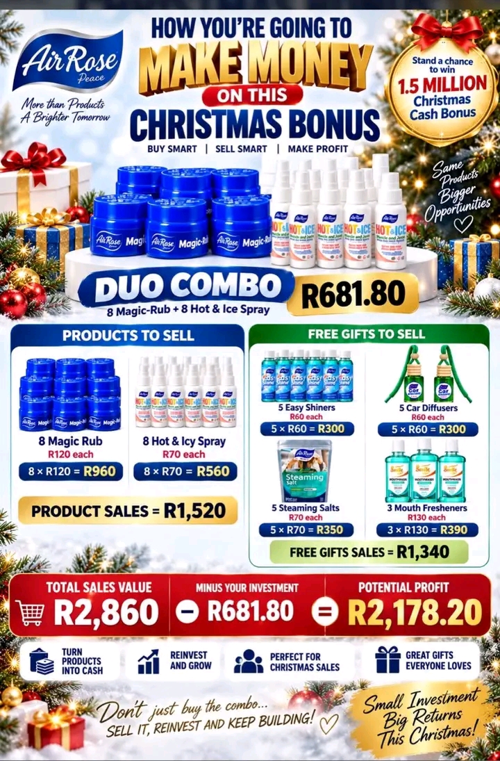 Ke rekisa li products tsa AIRROSE ke meriana efelisang bohloko bohle hao batla ho JOINERkeya othusa